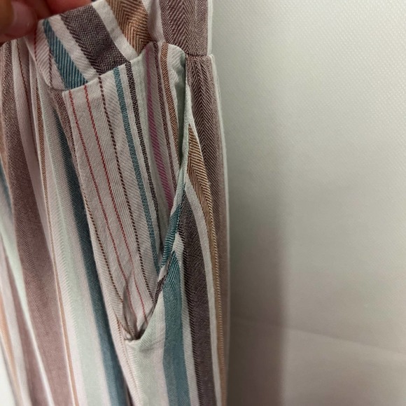 Wild Fable Multicolor Striped Wide Leg Overalls Size Small - Picture 14 of 16